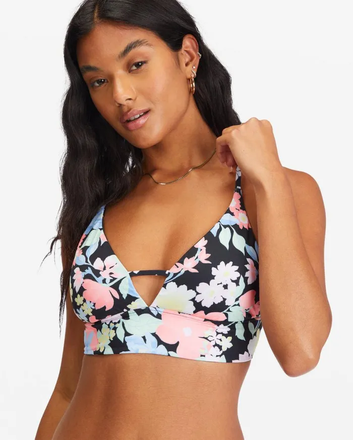 Billabong Feelin Tropical VNeck Cami Reversible Bikini Top Multi Womens Bikini Tops Billabong Feelin Tropical VNeck Cami Reversible Bikini Top Multi Womens Bikini Tops