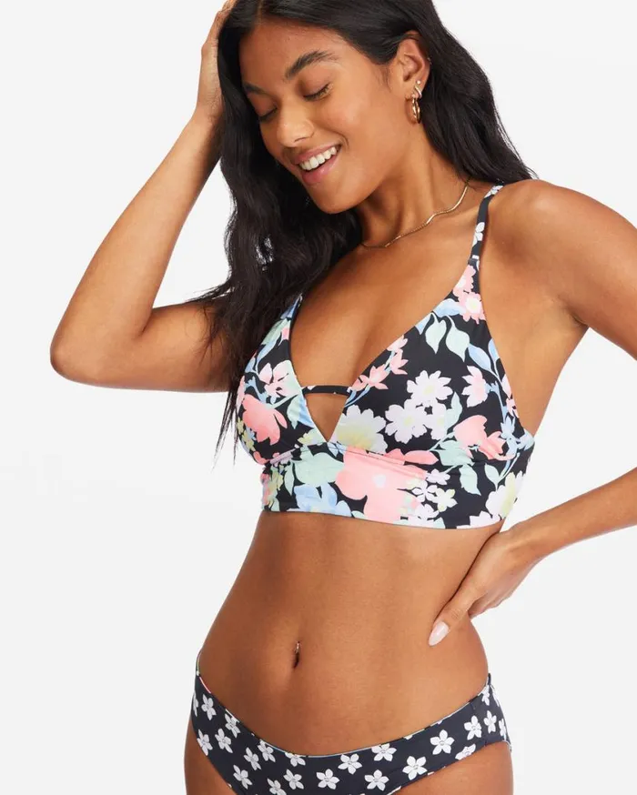 Billabong Feelin Tropical VNeck Cami Reversible Bikini Top Multi Womens Bikini Tops Billabong Feelin Tropical VNeck Cami Reversible Bikini Top Multi Womens Bikini Tops