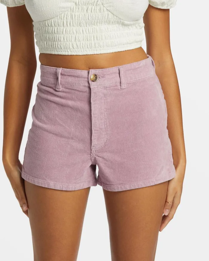 Billabong Free Fall Corduroy Shorts Lilac Fog Womens Shorts Billabong Free Fall Corduroy Shorts Lilac Fog Womens Shorts