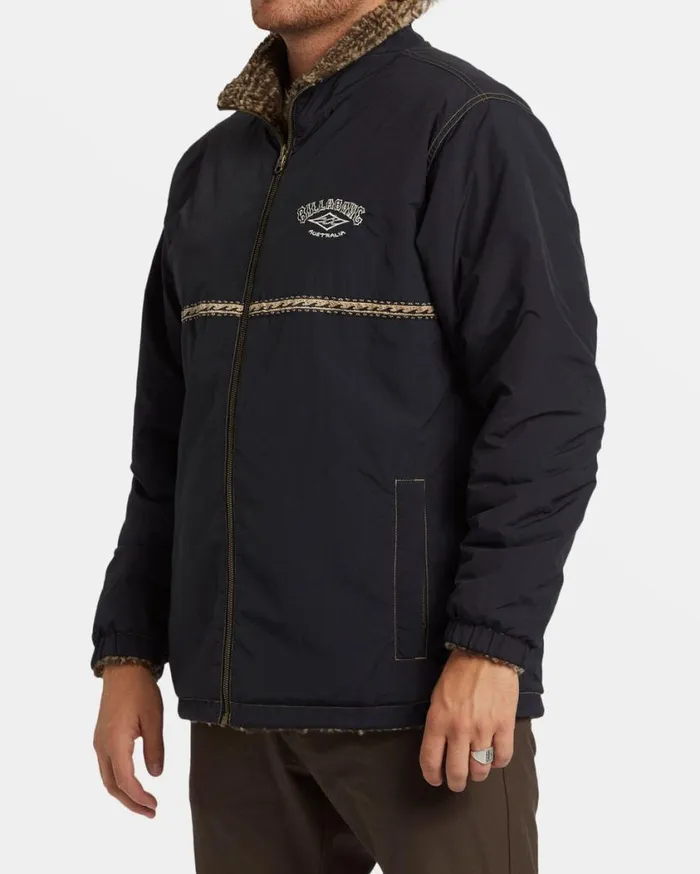 Billabong Gnaraloo Reversible Jacket Stealth Mens Hoodies and Fleece Billabong Gnaraloo Reversible Jacket Stealth Mens Hoodies and Fleece