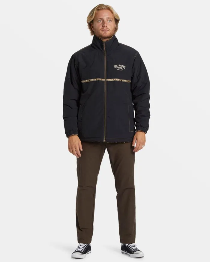 Billabong Gnaraloo Reversible Jacket Stealth Mens Hoodies and Fleece Billabong Gnaraloo Reversible Jacket Stealth Mens Hoodies and Fleece