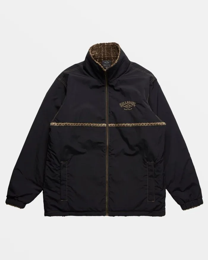 Billabong Gnaraloo Reversible Jacket Stealth Mens Hoodies and Fleece Billabong Gnaraloo Reversible Jacket Stealth Mens Hoodies and Fleece