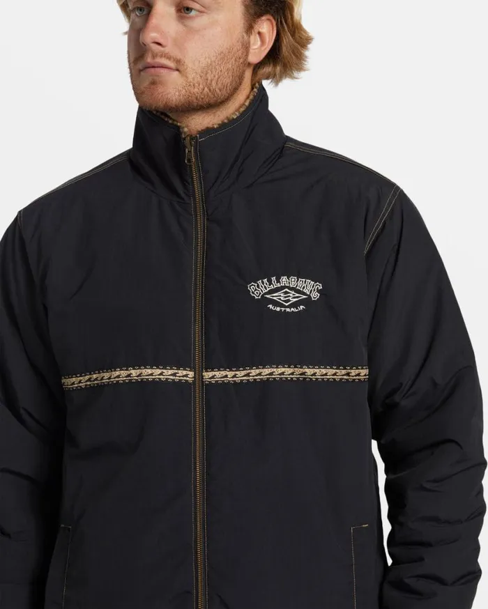 Billabong Gnaraloo Reversible Jacket Stealth Mens Hoodies and Fleece Billabong Gnaraloo Reversible Jacket Stealth Mens Hoodies and Fleece