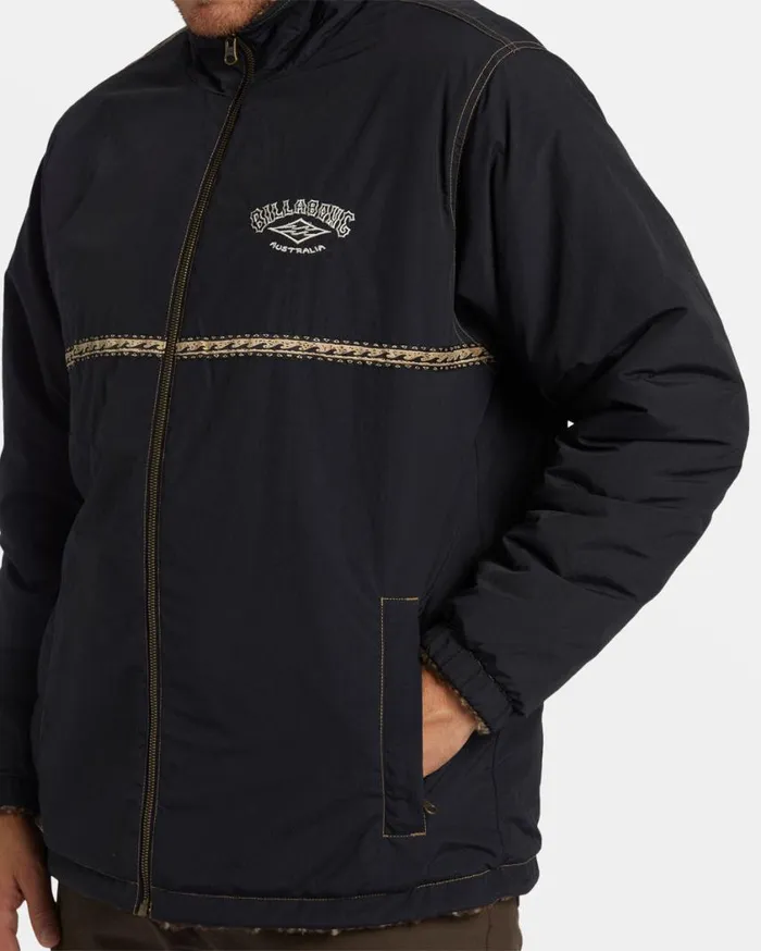 Billabong Gnaraloo Reversible Jacket Stealth Mens Hoodies and Fleece Billabong Gnaraloo Reversible Jacket Stealth Mens Hoodies and Fleece