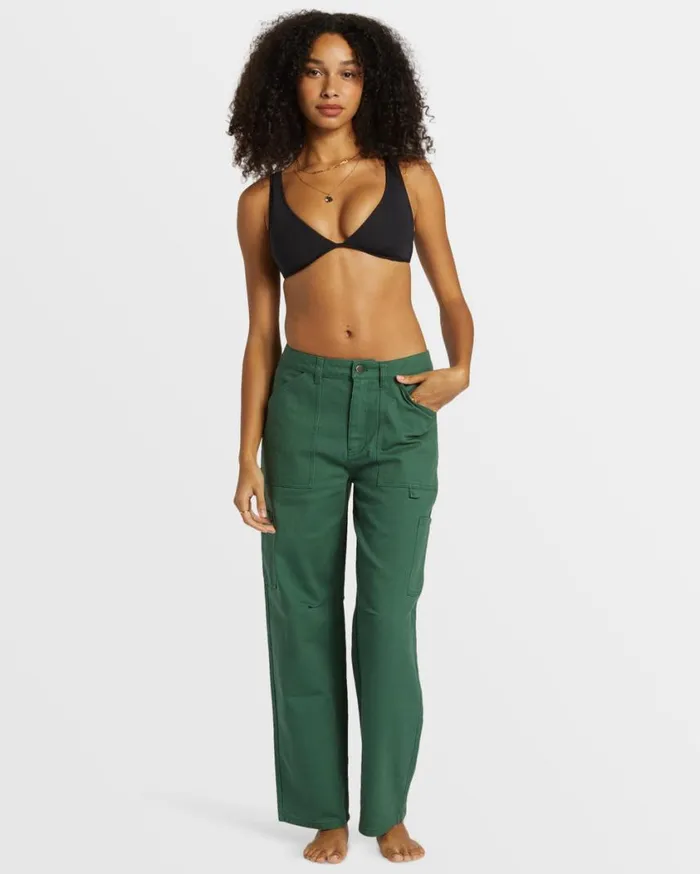 Billabong Leia Cargo Pants Emerald Bay Womens Jeans and Pants