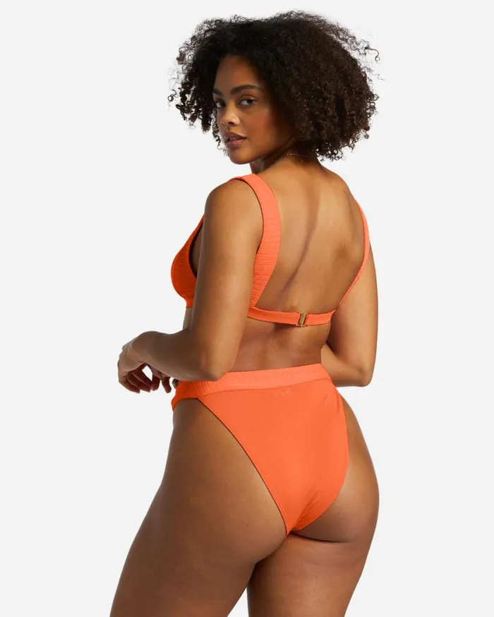 Billabong Lined Up Tank Bikini Top Poppin Peach Womens Bikini Tops Billabong Lined Up Tank Bikini Top Poppin Peach Womens Bikini Tops