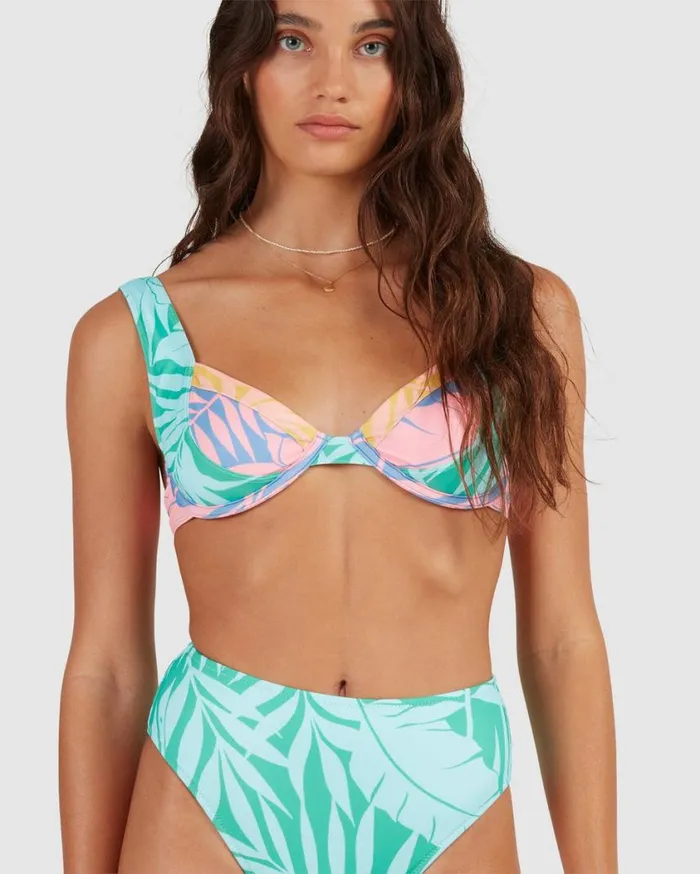 Billabong Mystic Beach Chloe Bra Bikini Top Multi Womens Bikinis Billabong Mystic Beach Chloe Bra Bikini Top Multi Womens Bikinis