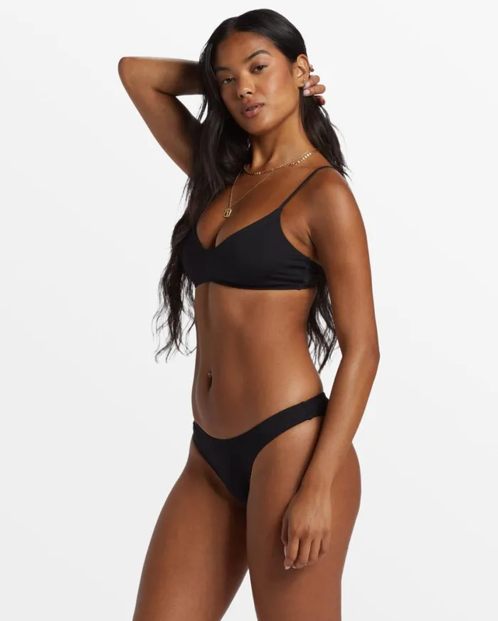 Billabong Sol Searcher V Bralette Bikini Top Black Pebble Womens Bikini Tops Billabong Sol Searcher V Bralette Bikini Top Black Pebble Womens Bikini Tops