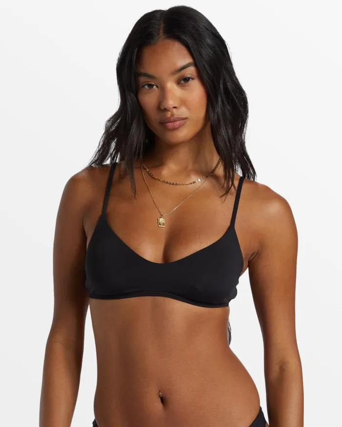 Billabong Sol Searcher V Bralette Bikini Top Black Pebble Womens Bikini Tops Billabong Sol Searcher V Bralette Bikini Top Black Pebble Womens Bikini Tops