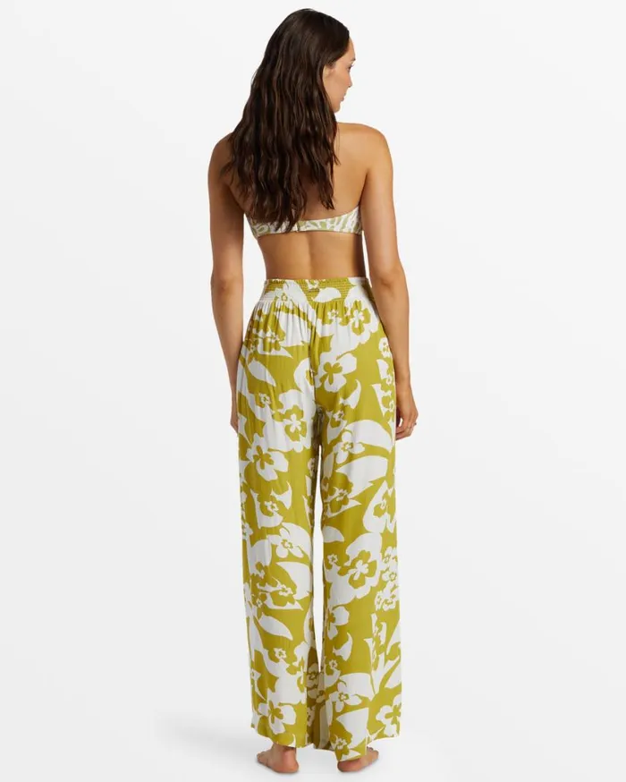 Billabong Split Spirit Floral Pants Moss Joy Womens Jeans and Pants Billabong Split Spirit Floral Pants Moss Joy Womens Jeans and Pants