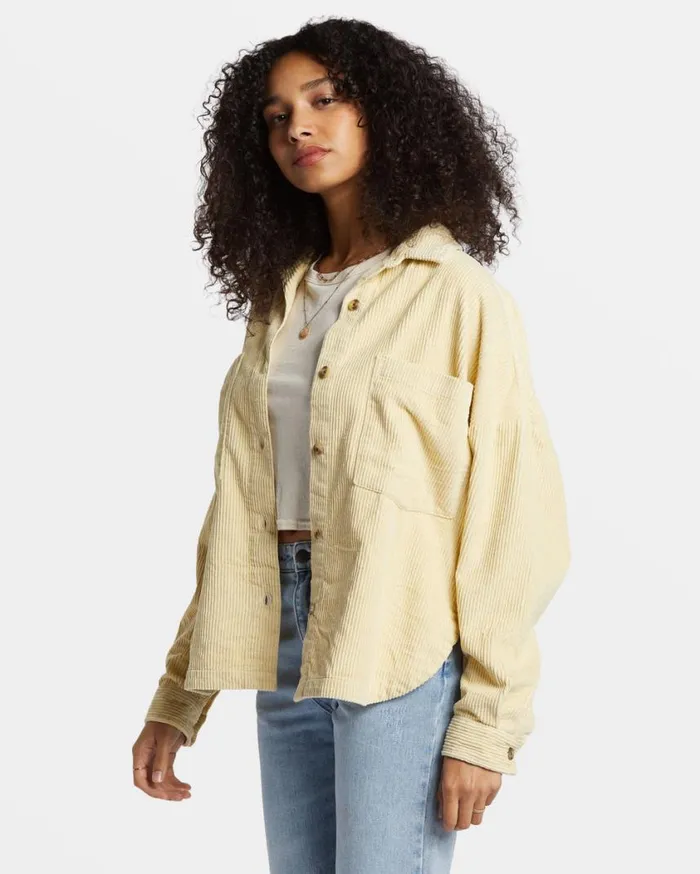 Billabong Stoked On You Oversized Long Sleeve Shirt Mellow Daze Womens Jackets Billabong Stoked On You Oversized Long Sleeve Shirt Mellow Daze Womens Jackets
