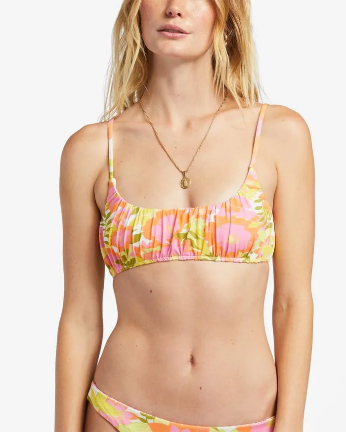 Billabong Summer Folk Bralette Bikini Top Multi Womens Bikinis Billabong Summer Folk Bralette Bikini Top Multi Womens Bikinis