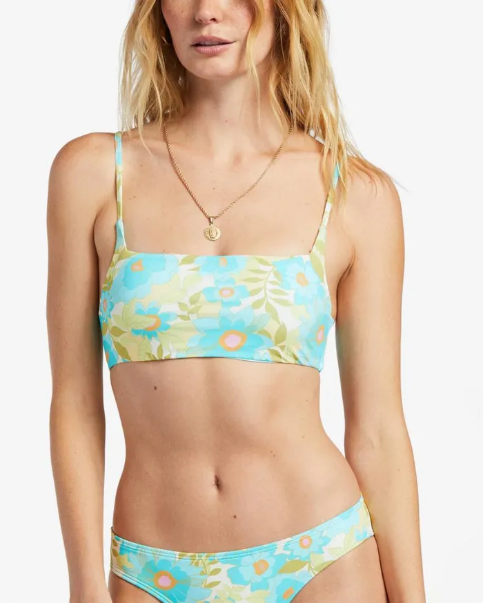 Billabong Summer Sky Zoe Crop Bikini Top Multi Womens Bikinis Billabong Summer Sky Zoe Crop Bikini Top Multi Womens Bikinis