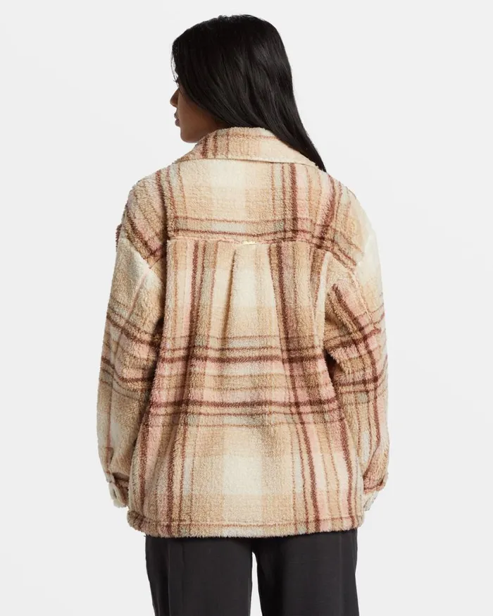 Billabong Sundown Sherpa Jacket Dusty Peach Womens Jackets Billabong Sundown Sherpa Jacket Dusty Peach Womens Jackets