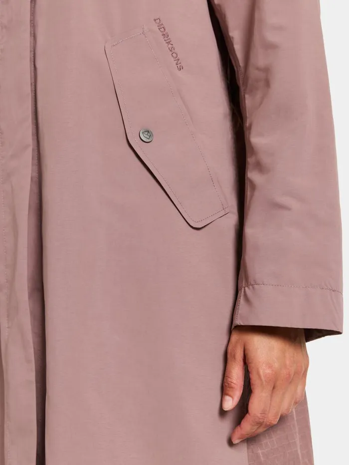 Bonnie Coat Faded Wine Women Didriksons Spring Jackets