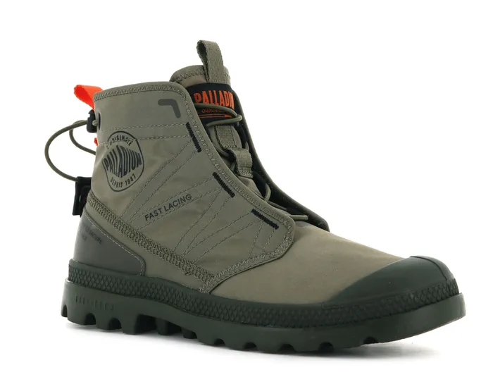 Boots Kids PALLADIUM PAMPA TRAVEL LITE Dusky Green Boots Kids PALLADIUM PAMPA TRAVEL LITE Dusky Green