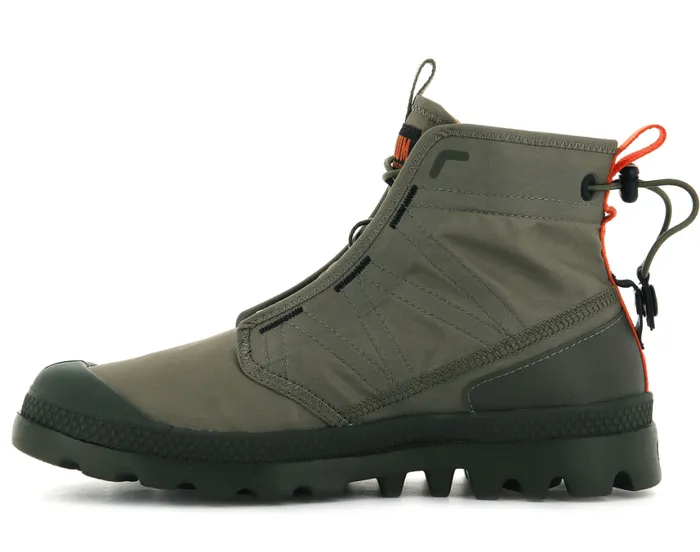 Boots Kids PALLADIUM PAMPA TRAVEL LITE Dusky Green Boots Kids PALLADIUM PAMPA TRAVEL LITE Dusky Green