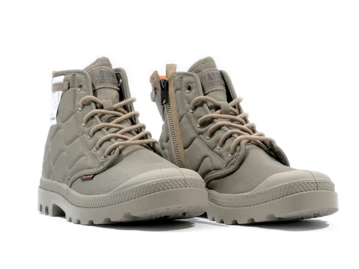 Boots Men PALLADIUM PAMPA REQUILTED Military Olive Boots Men PALLADIUM PAMPA REQUILTED Military Olive