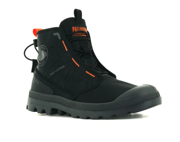 Boots Men PALLADIUM PAMPA TRAVEL LITE Blackblack Boots Men PALLADIUM PAMPA TRAVEL LITE Blackblack
