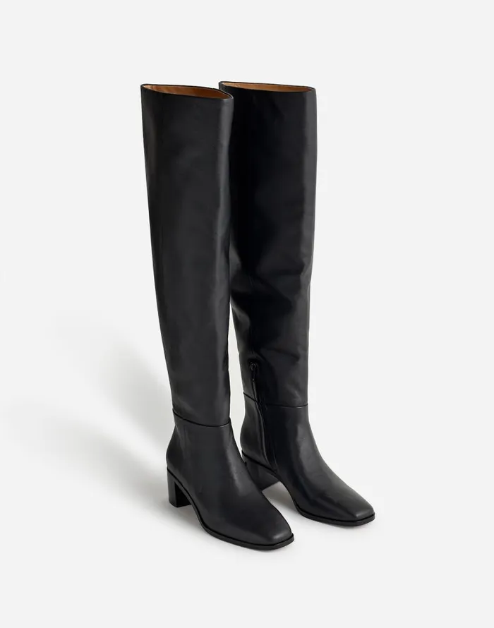 Boots Women Madewell The Adaline OvertheKnee Boot True Black