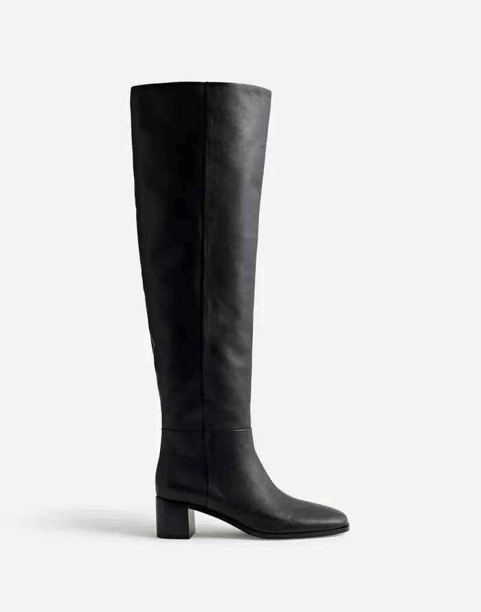 Boots Women Madewell The Adaline OvertheKnee Boot True Black