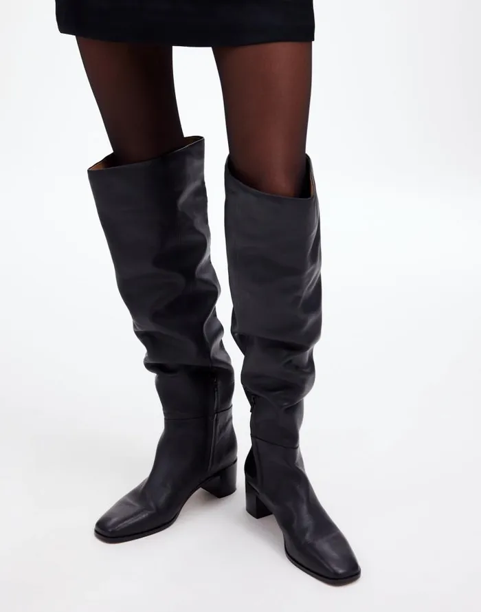 Boots Women Madewell The Adaline OvertheKnee Boot True Black