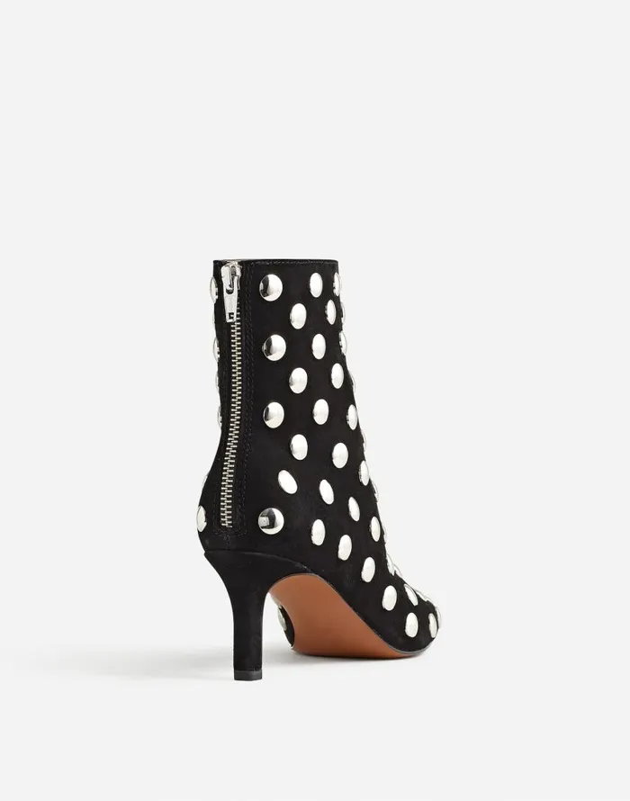 Boots Women Madewell The Dimes StilettoHeel Ankle Boot True Black Multi