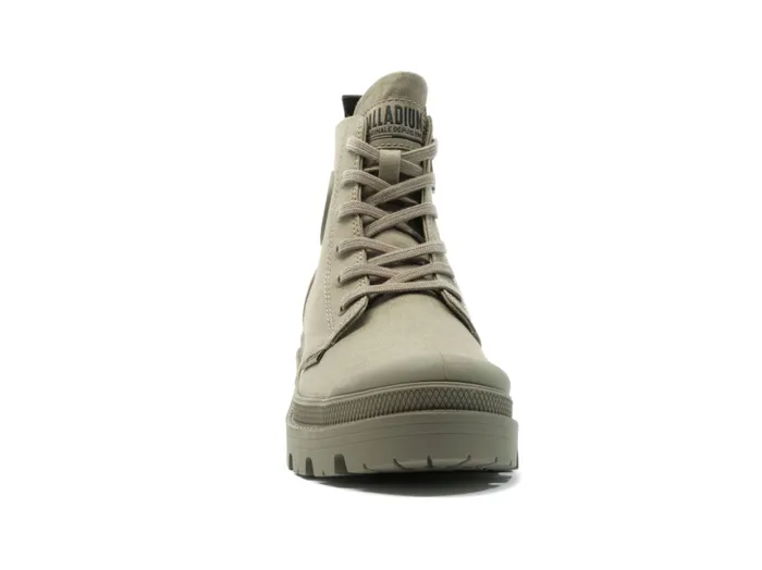 Boots Women PALLADIUM PALLABASE TWILL Dusky Green Boots Women PALLADIUM PALLABASE TWILL Dusky Green