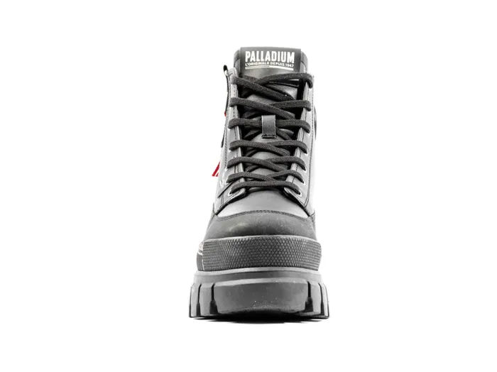 Boots Women PALLADIUM REVOLT BOOT ZIP LEATHER Blackblack Boots Women PALLADIUM REVOLT BOOT ZIP LEATHER Blackblack