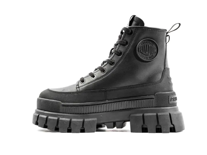 Boots Women PALLADIUM REVOLT BOOT ZIP LEATHER Blackblack Boots Women PALLADIUM REVOLT BOOT ZIP LEATHER Blackblack