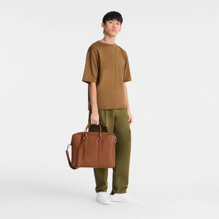 Briefcase Longchamp WomenMen Le Foulonn M Briefcase Caramel Briefcase Longchamp WomenMen Le Foulonn M Briefcase Caramel