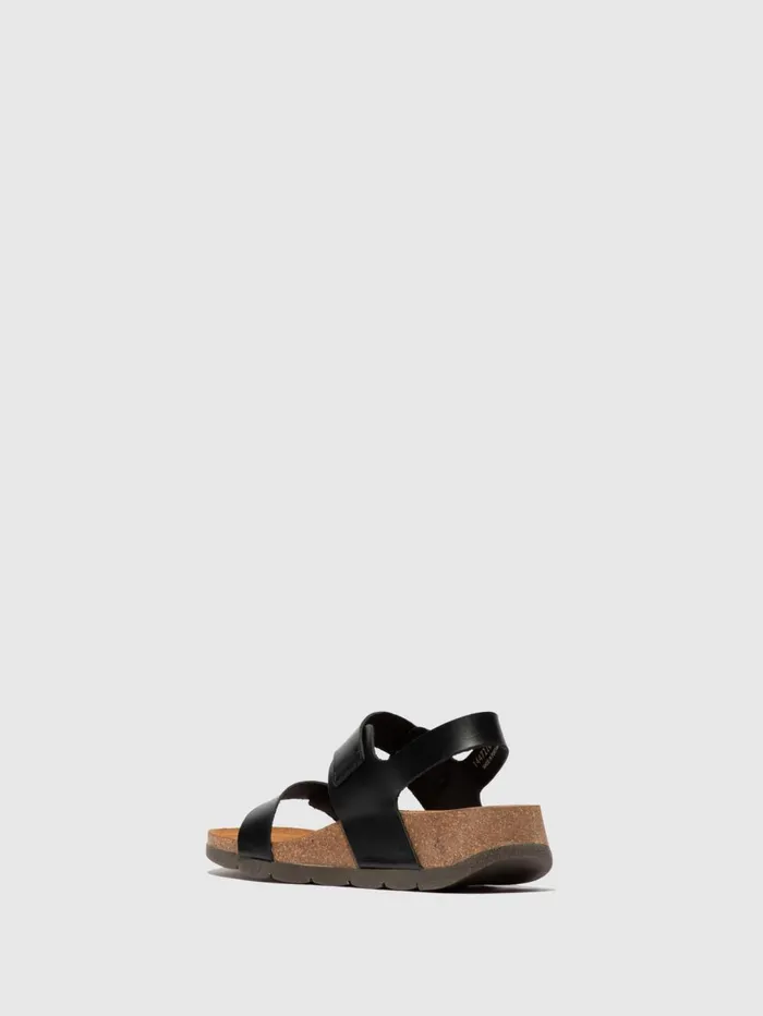 Buckle Sandals CEKE722FLY BRIDLE BLACK Women Fly London Sandals
