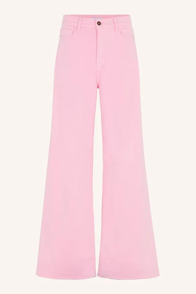 ByBar Broeken Vrouwelijk Femme Organic Twill Pant Bubblegum ByBar Broeken Vrouwelijk Femme Organic Twill Pant Bubblegum