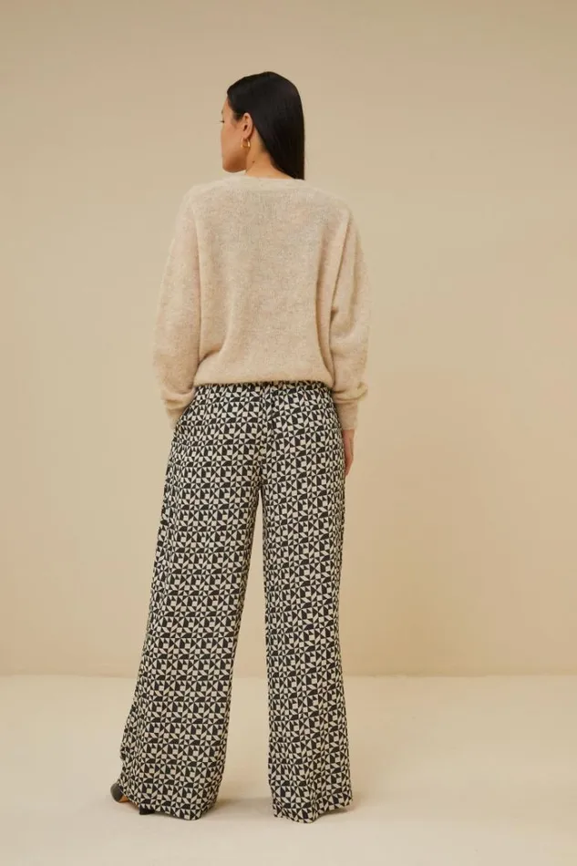ByBar Broeken Vrouwelijk Mara Graphic Pant Graphic Print