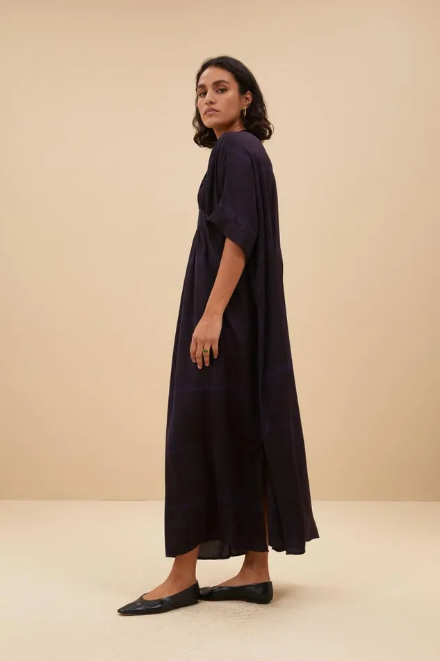 ByBar Jurken Vrouwelijk Kaftan Square Dress Square Print ByBar Jurken Vrouwelijk Kaftan Square Dress Square Print