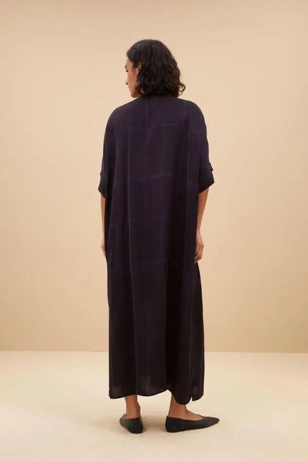 ByBar Jurken Vrouwelijk Kaftan Square Dress Square Print ByBar Jurken Vrouwelijk Kaftan Square Dress Square Print