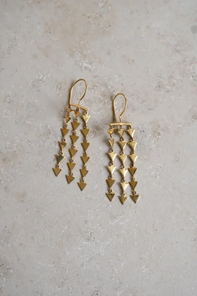 ByBar Sieraden Vrouwelijk Rainbow Earring Gold ByBar Sieraden Vrouwelijk Rainbow Earring Gold