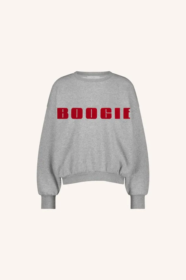 ByBar Sweaters Vrouwelijk Bibi Boogie Sweater Grey Melee ByBar Sweaters Vrouwelijk Bibi Boogie Sweater Grey Melee