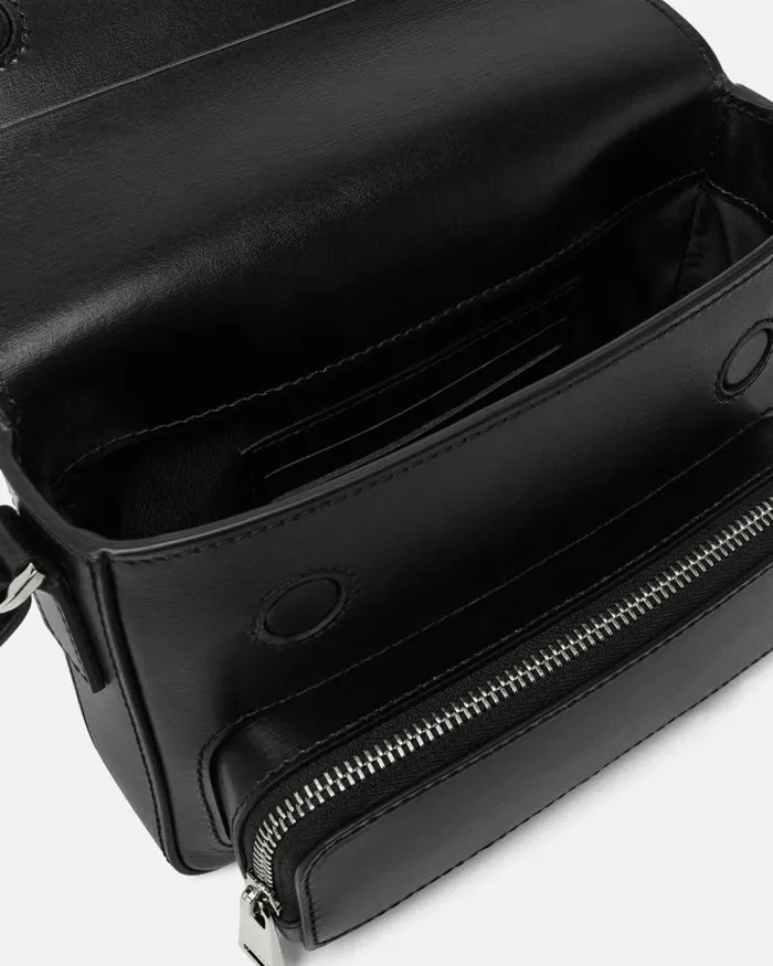 Cargo Messenger Bag Blacksilver Men Versace Crossbody and Messengers