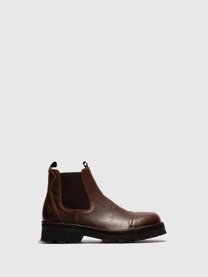 Chelsea Ankle Boots KLIN135FLY BROWN Men Fly London Ankle Boots