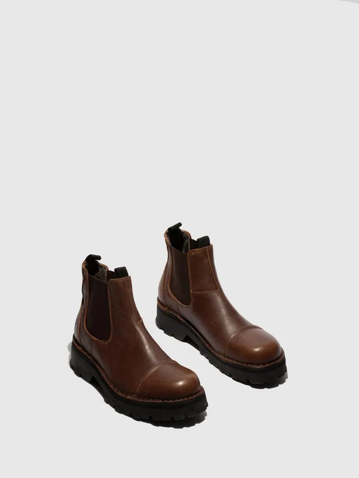 Chelsea Ankle Boots KLIN135FLY BROWN Men Fly London Ankle Boots