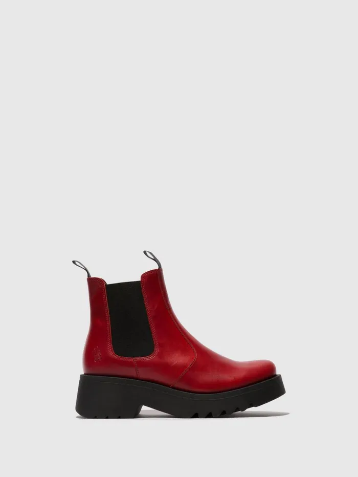 Chelsea Ankle Boots MEDI789FLY RED Women Fly London Ankle Boots