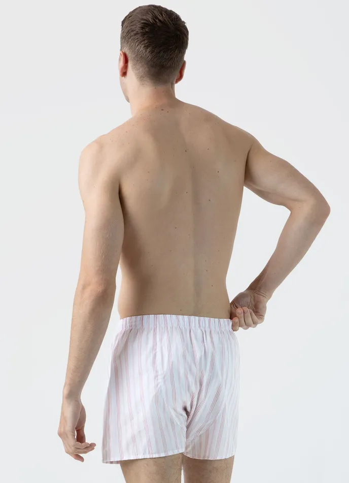 Classic Boxer Shorts Pale Pink Stripe Men Boxer Shorts ussunspel
