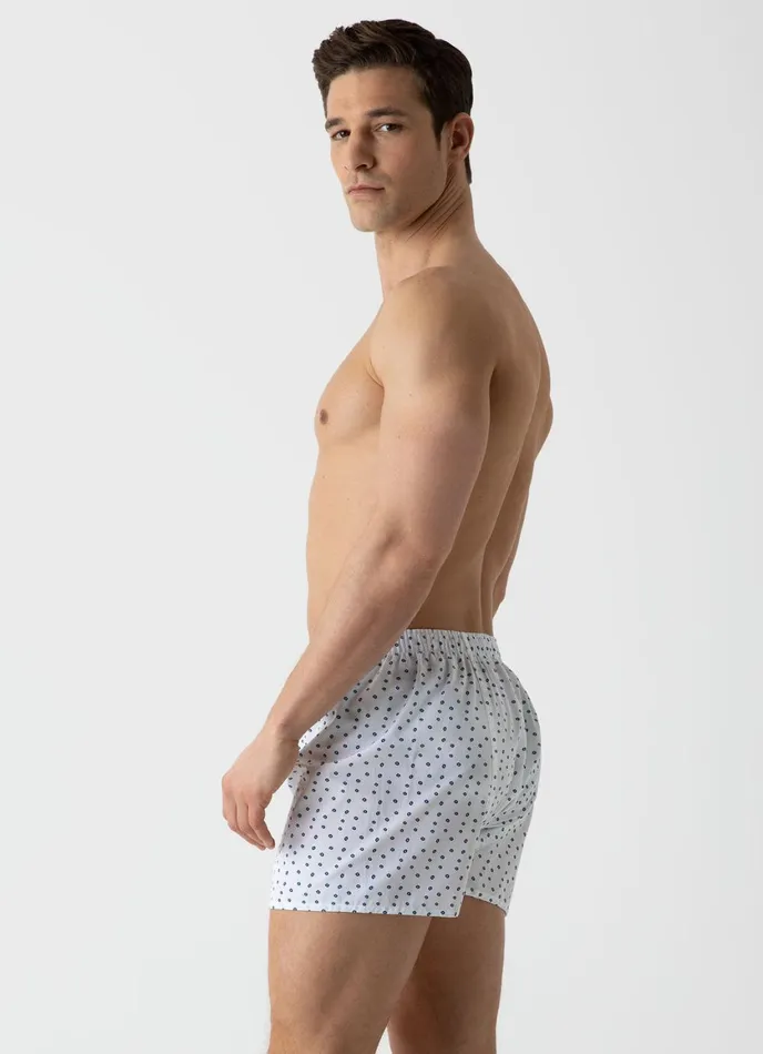 Classic Boxer Shorts Whiteblue Spot Print Men SUNSPEL Boxer Shorts