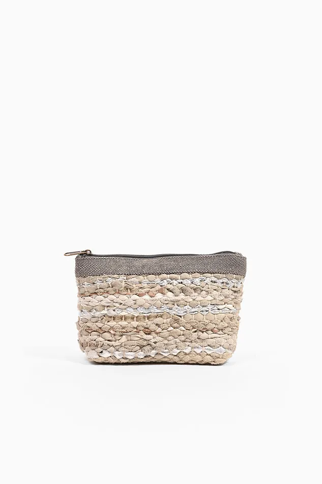 Clutches Stella Upcycled Leather Clutch America and Beyond Women