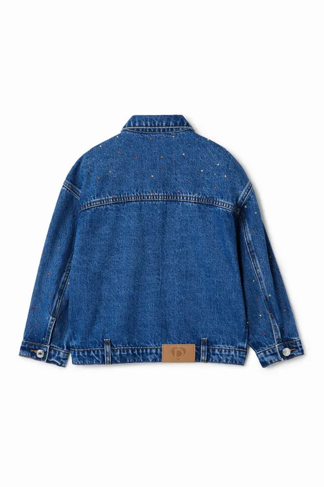 Coats And Jackets Kids Desigual Trucker Denim Jacket Blue