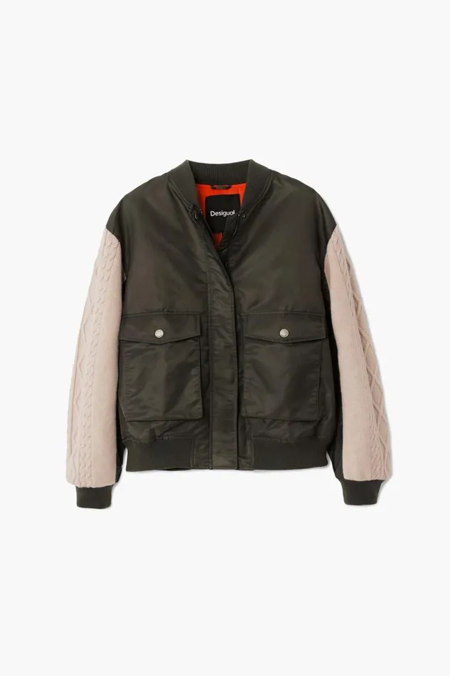 Coats And Jackets Women Desigual Bomber Jacket Green