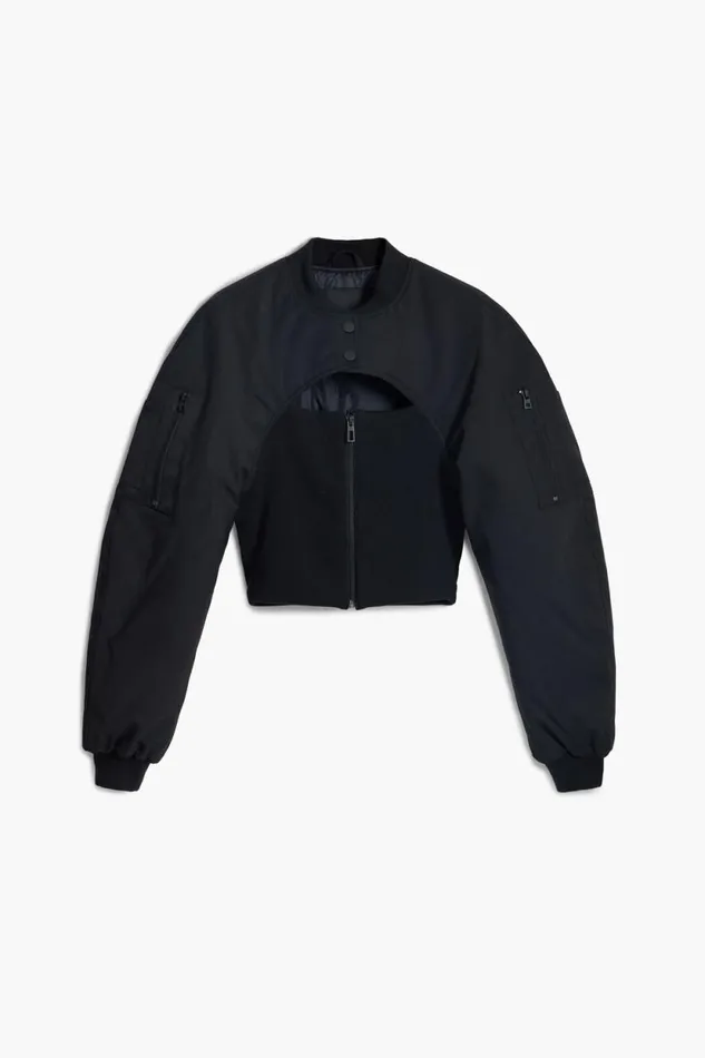 Coats And Jackets Women Desigual Maitrepierre Corsetstyle Bomber Jacket Black