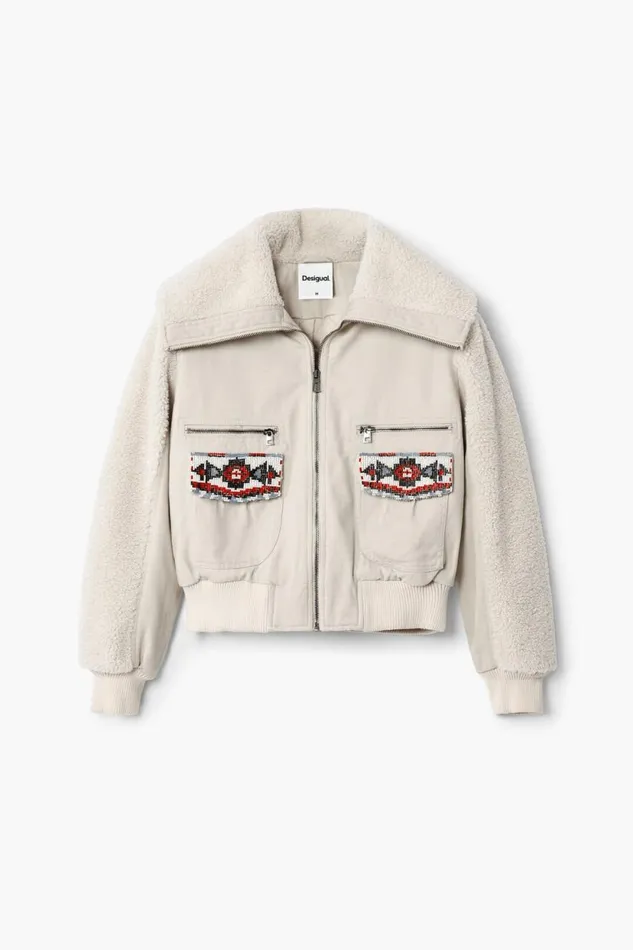 Coats And Jackets Women Desigual Trucker Jacket White