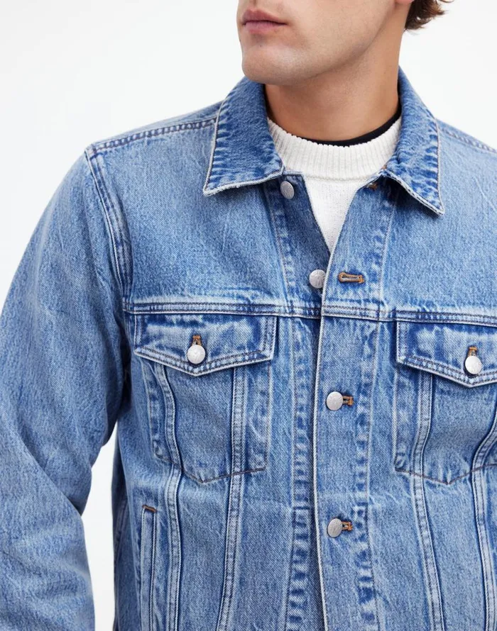 Coats Jackets Men Madewell Denim Trucker Jacket Parkyn Wash